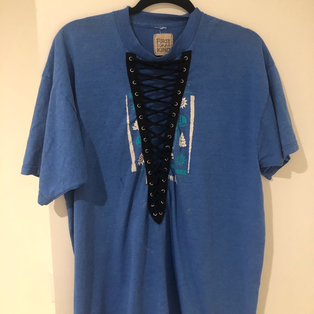 Vintage furst of a kind lace T-shirt